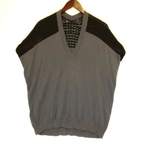 Gap oversized gray cocoon tunic sweater